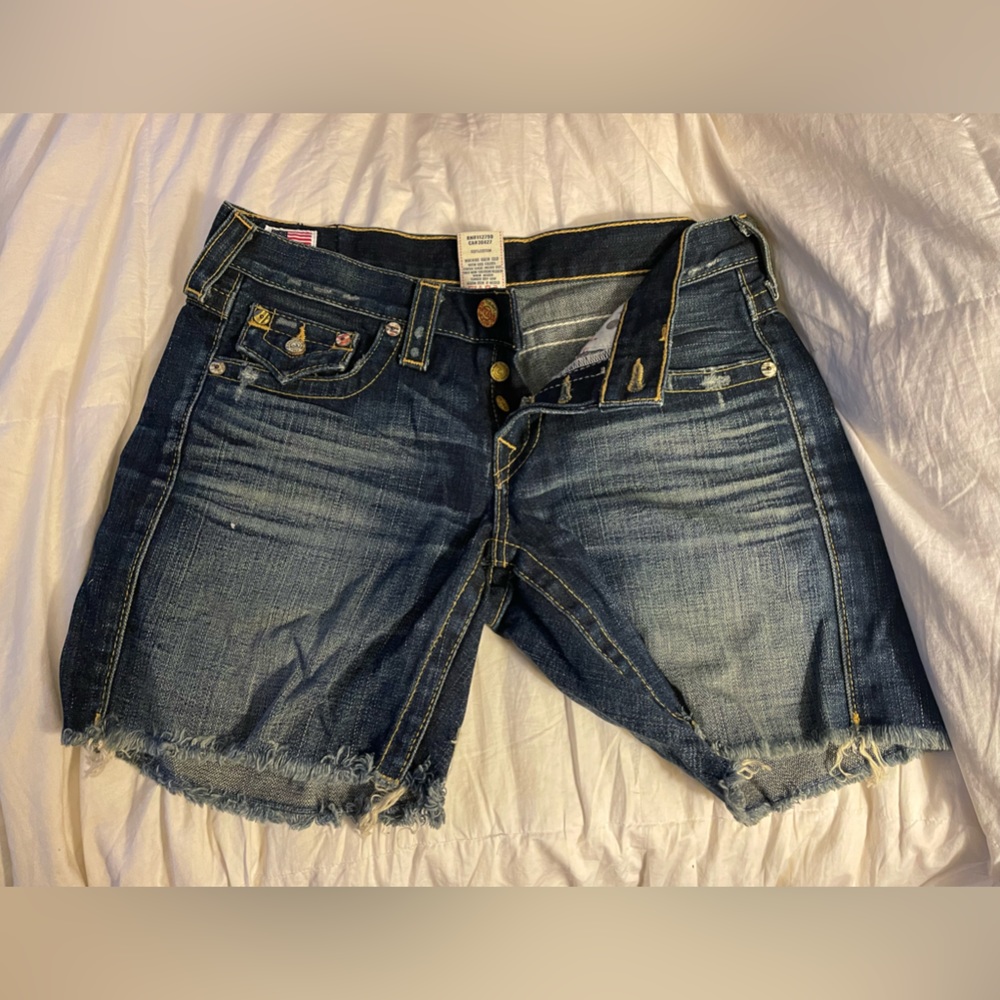 NWOT True Religion Jayde Jean Shorts size 25